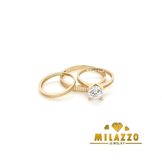 14K Triple Wedding Ring